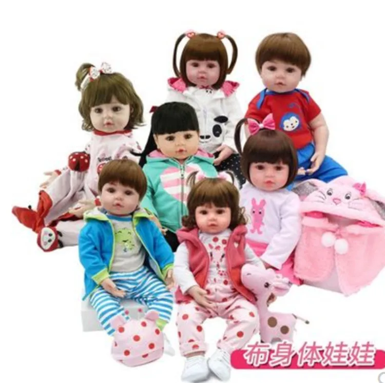 20 Inch Reborn Baby Doll 50 Cm Silicone Soft Lifelike Newborn Girl Doll Adorable Princess Dolls for Kids Toy