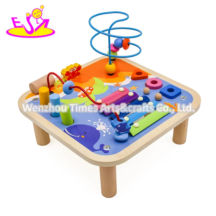 2020 New Arrival Educational Wooden Activity Table for Baby W12D196