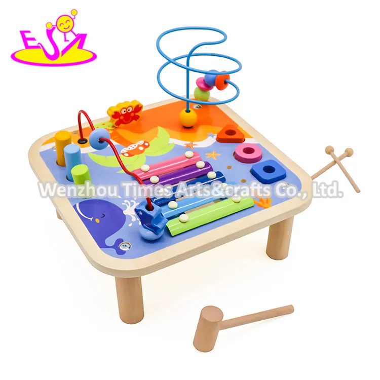 2020 New Arrival Educational Wooden Activity Table for Baby W12D196
