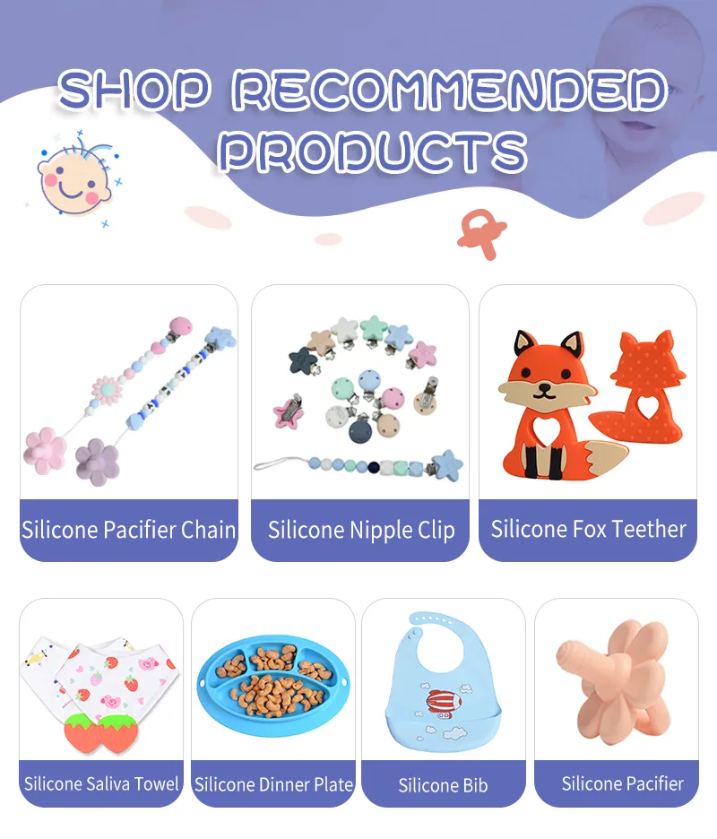 2021 New Baby Teeether Chew Toy Baby Teether Silicone Baby Newborn Teethers