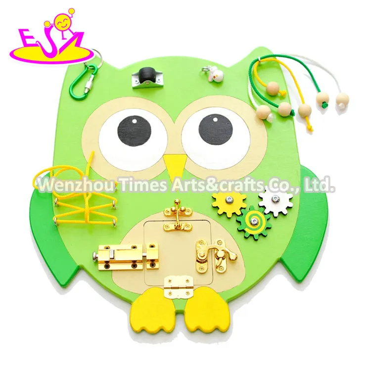 2021top Sale Educational Learning Owl Busy Board Toys for Child W12D279