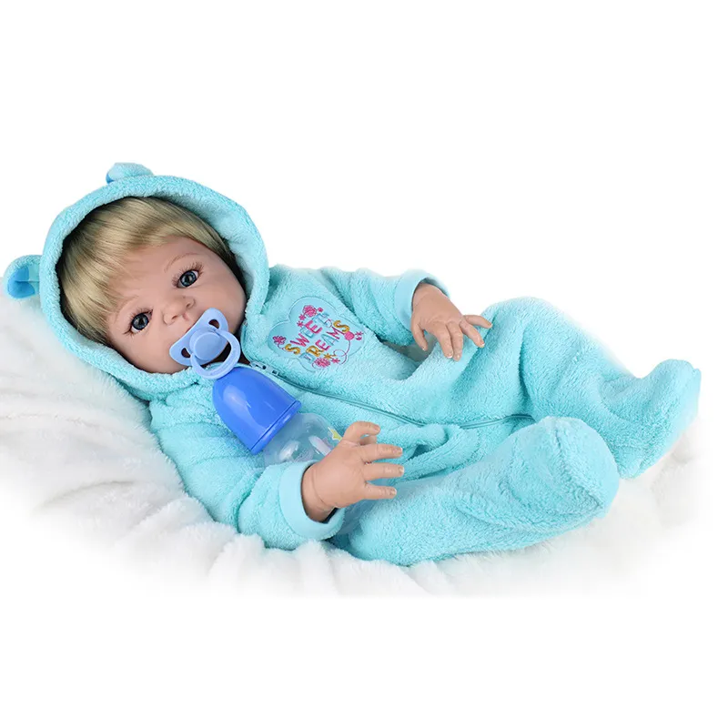 22inch Reborn Doll Babies Lovely Cool Boy Kids Best Birthday Playmates Gift