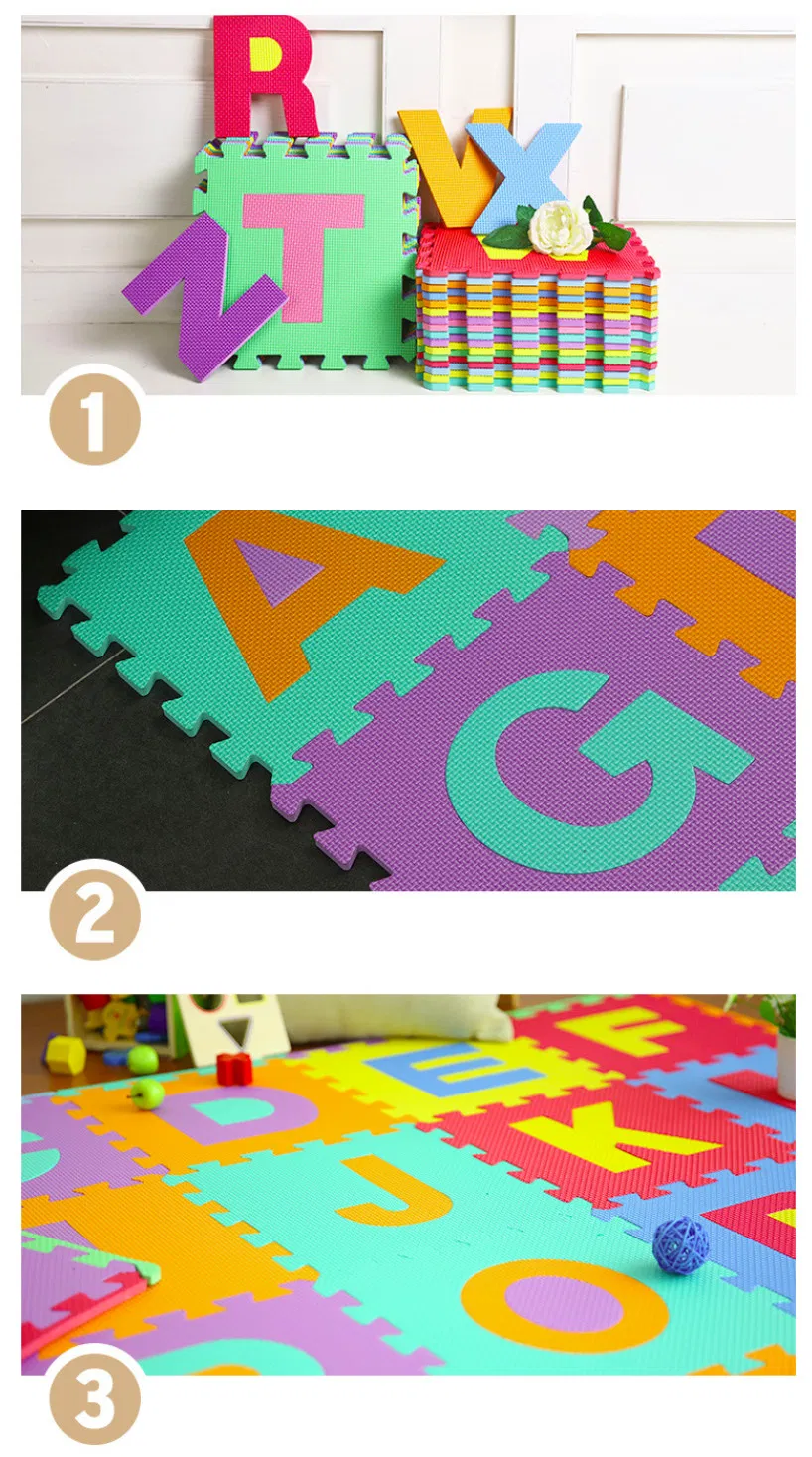 36PCS/Set Large Alphabet Numbers EVA Floor Mat Baby Room Jigsaw ABC Foam Puzzle Mat Exported to Us Amazon Warehouse