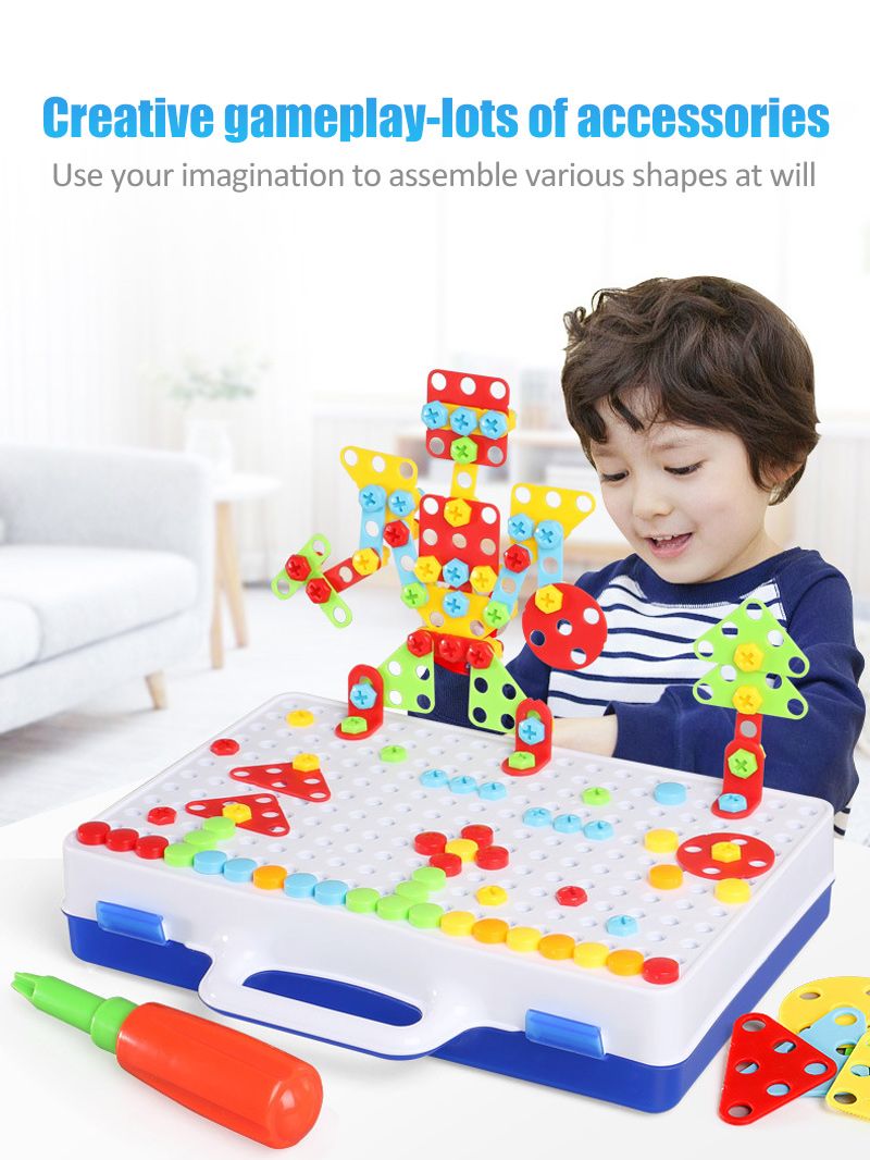 3D Creative Mosaic Puzzle Toys for Children Building Bricks Toys Educational Toy