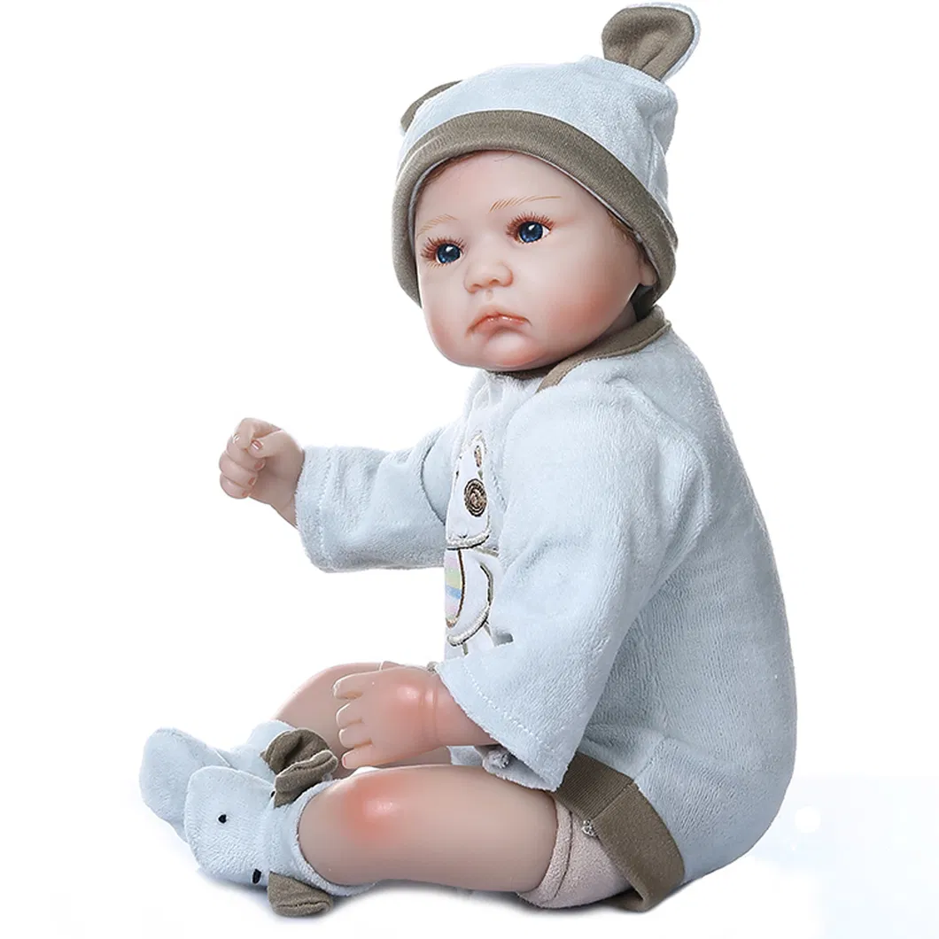 40cm Reborn Baby Preemie Doll Lifelike Little Boy Baby in Blanket Hand Rooted Hair High Quality Doll Collectibles