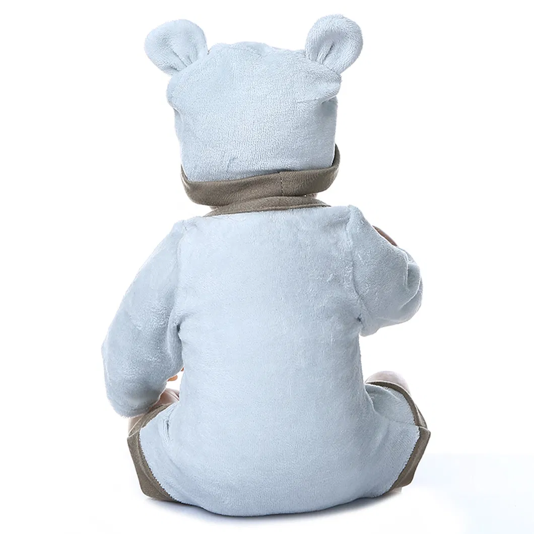 40cm Reborn Baby Preemie Doll Lifelike Little Boy Baby in Blanket Hand Rooted Hair High Quality Doll Collectibles