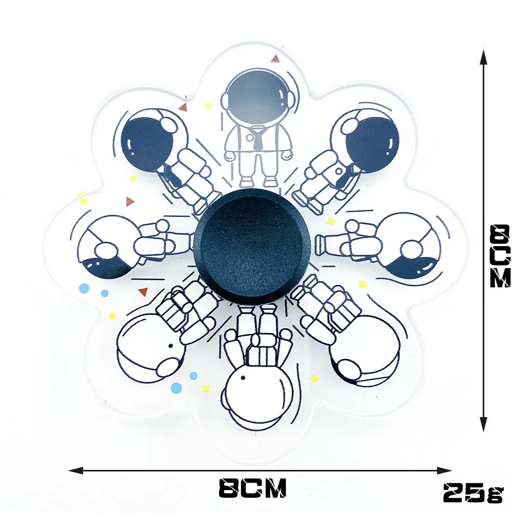 6 or 8 Leaves Pressure Release Novelty Design Fidget Spinner Finger Hand Toy Gyro