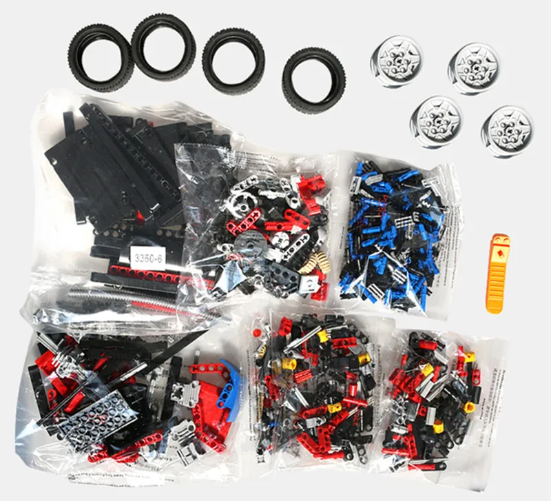 608PCS Race Truck Car 2 in 1 Transformable Firefighting Truck Model Legoings Building Block Sets Toys