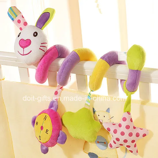 7" Soft Plush Baby Teething Blankie Bear Baby Teether