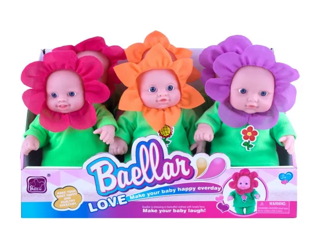 9 Inch Baby Doll Set Plastic Dolls Toy