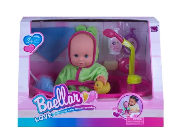9 Inch Baby Doll Set Plastic Dolls Toy