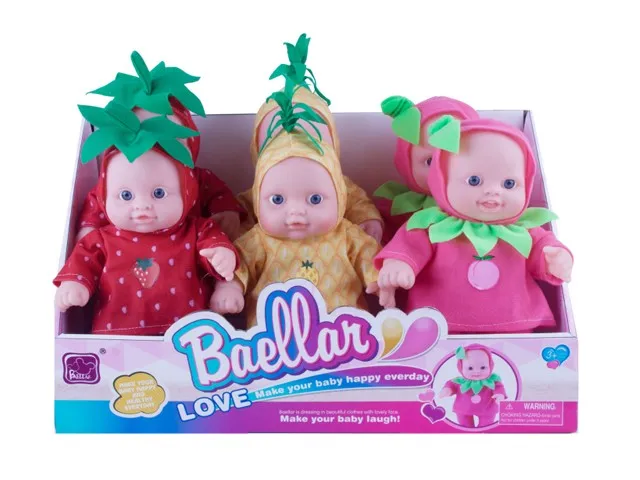 9 Inch Baby Doll Set Plastic Dolls Toy