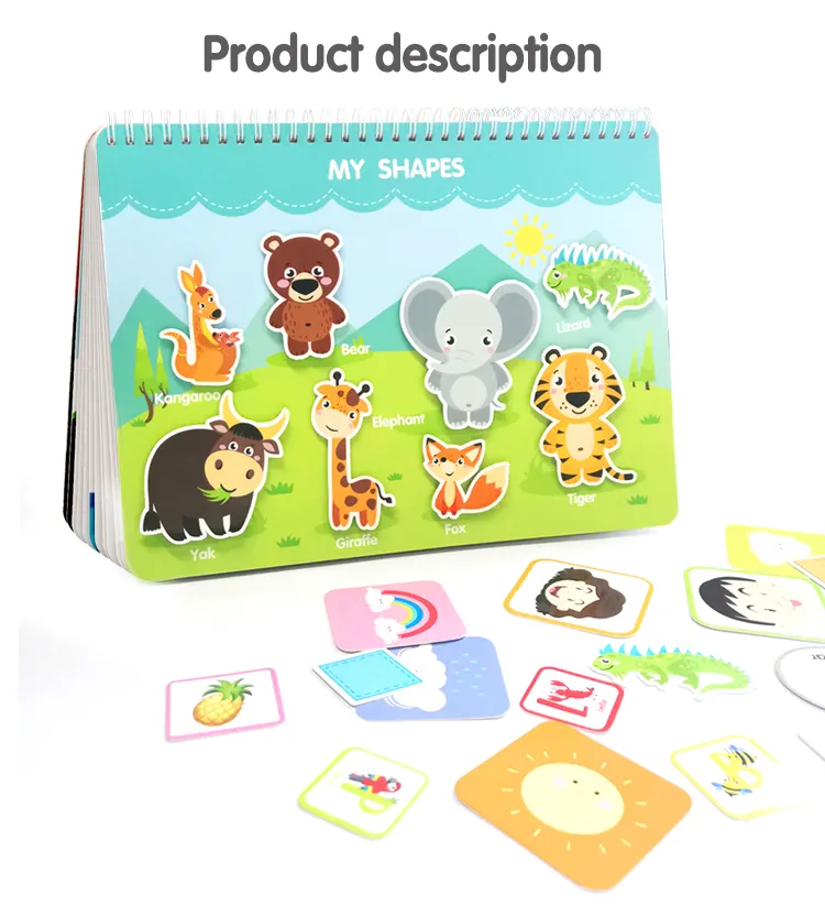 Amazon Baby Touch and Feel Board Books Sensory Children Educational Toys Activity Learning Quiet Busy Book for Kids Storybook