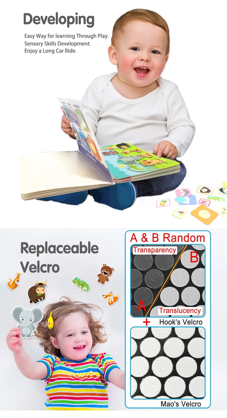 Amazon Baby Touch and Feel Board Books Sensory Children Educational Toys Activity Learning Quiet Busy Book for Kids Storybook