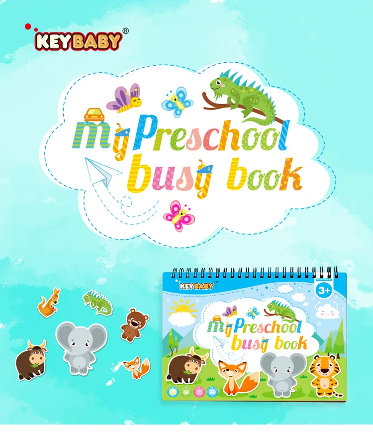 Amazon Baby Touch and Feel Board Books Sensory Children Educational Toys Activity Learning Quiet Busy Book for Kids Storybook