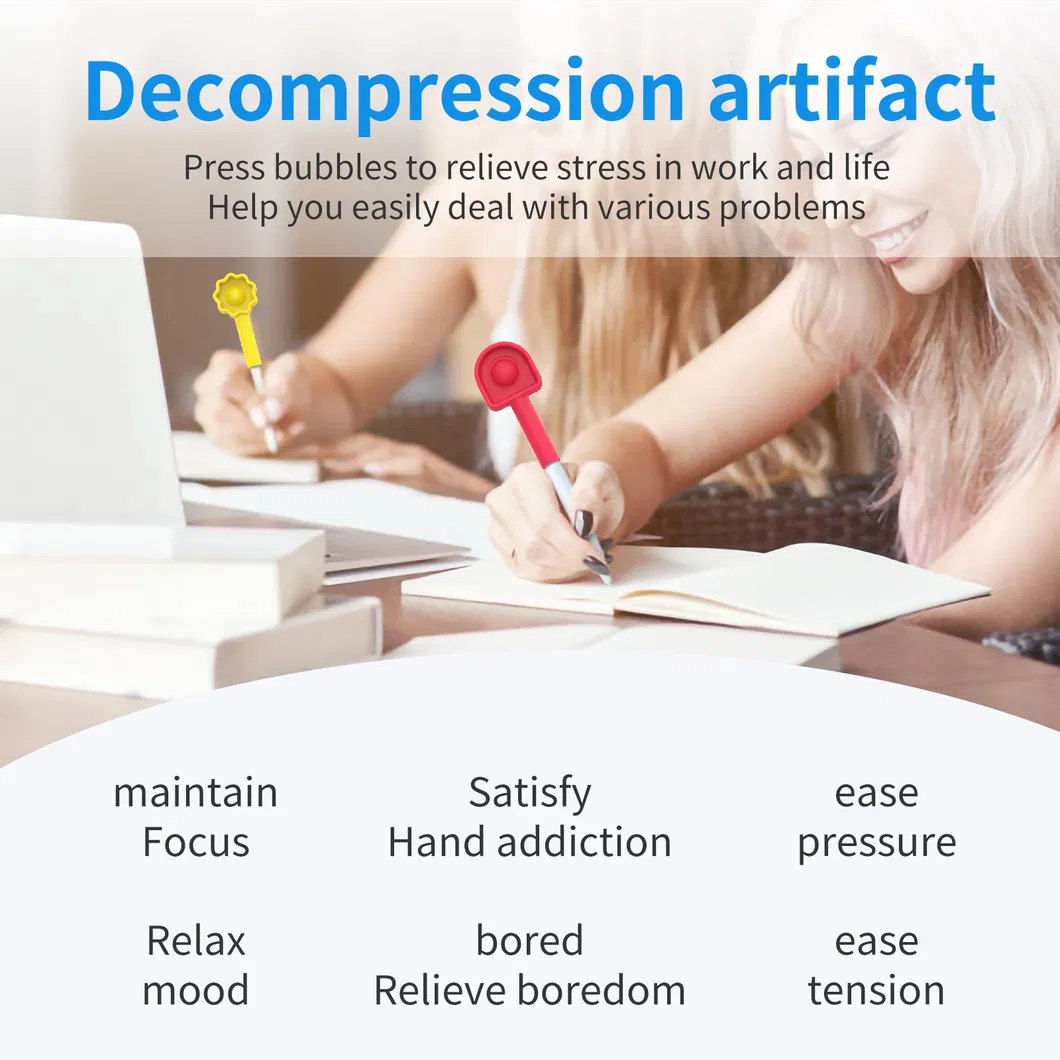 Amazon Hot-Selling Learning Stationery Pen Cap Fidget Toy Pen Children′s Gifts