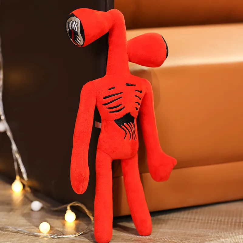 Anime Plushie Siren Head Plush Toy Black Cartoon Cat Stuffed Animals Doll Horror Sirenhead Peluches Toys for Kids