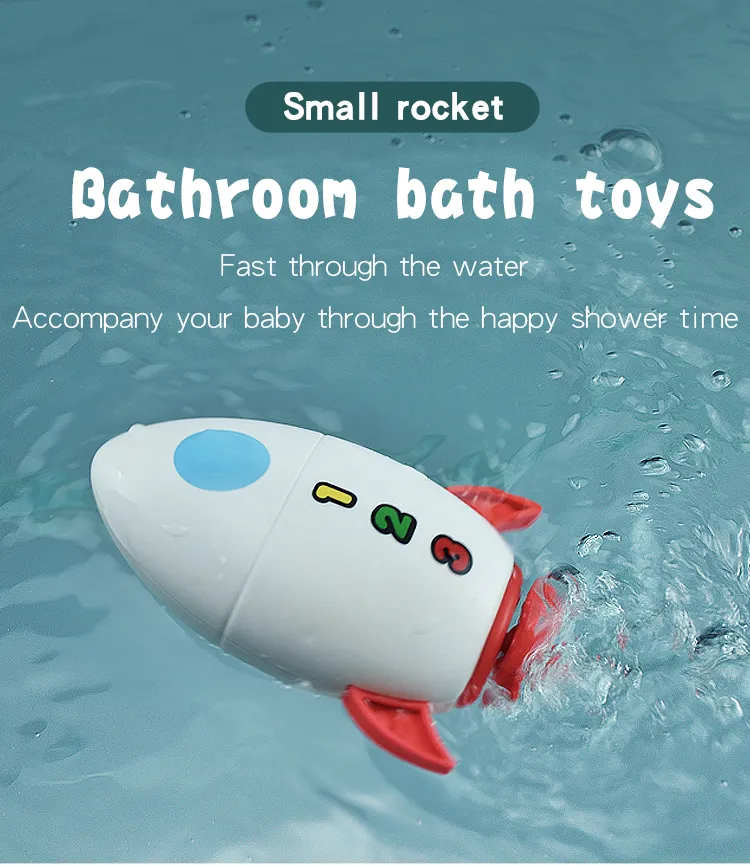 Baby Bathroom Bathtub Shower Water Spray Rocket Toddler Bath Toys
