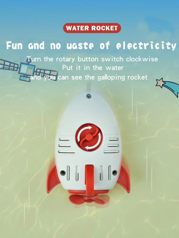 Baby Bathroom Bathtub Shower Water Spray Rocket Toddler Bath Toys