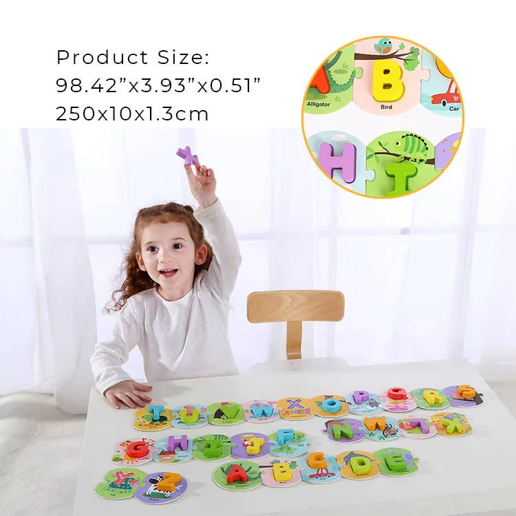 Baby Wooden Toys to Learn The 26 Alphabets Juguetes Montessori Educational Toys