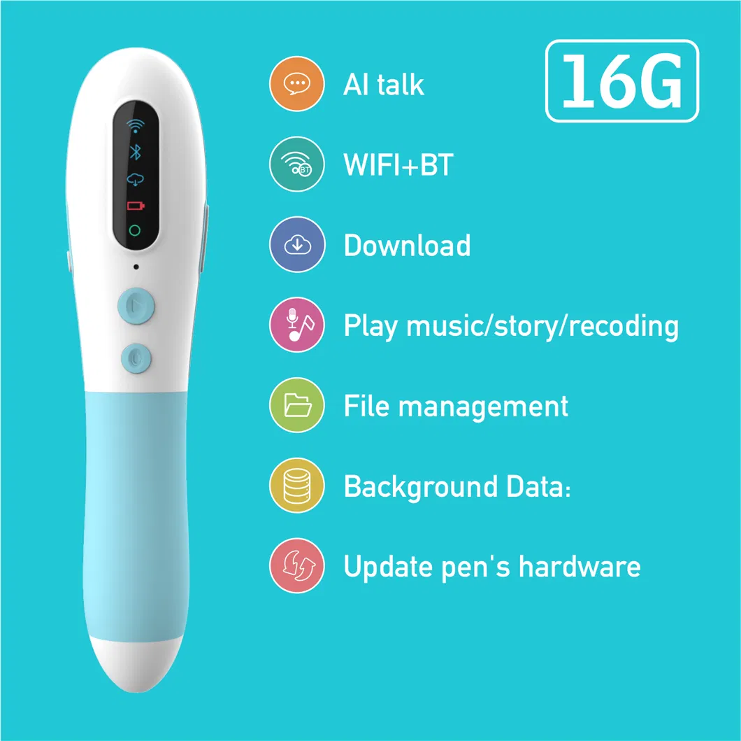 Best Selling Language Learning Machine/Talking Pen/Ai Talking Pen/ Recording Pen/ Musical Pen/ Sound Pen/ Speaker Pen for Preschool Kids′
