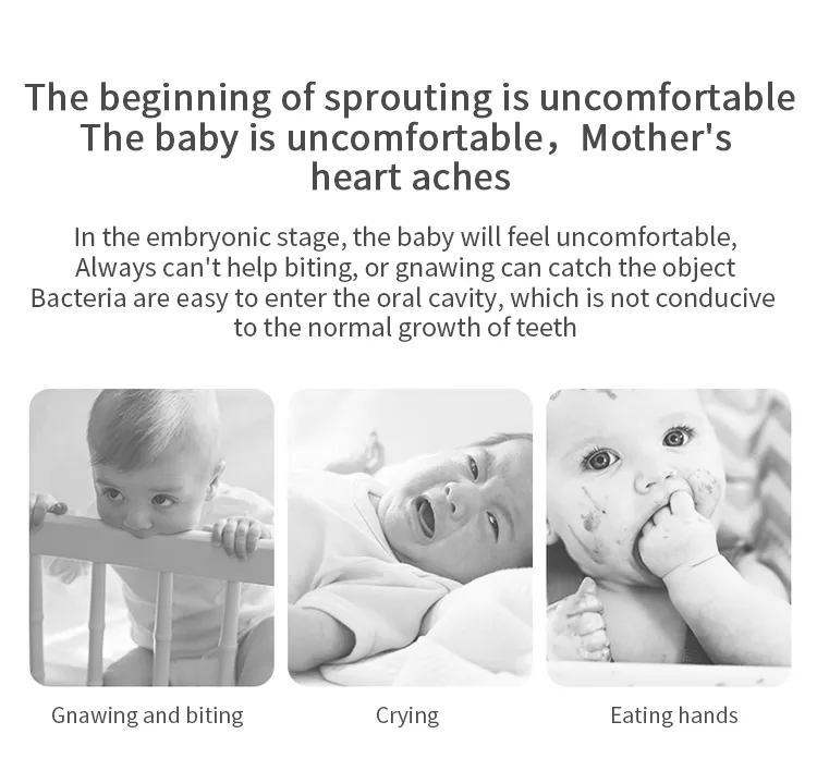 BPA Free Newborn Cartoon Mushroom Teething Toy Silicone Molar Teether Baby Mitt Teethers Toys