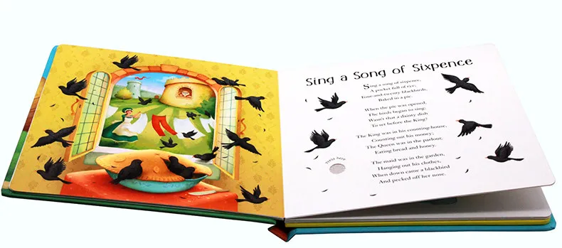 Children Color English Picture Parent Child Education Voice Song Book Children Gift Baby Learning to Read Story Book