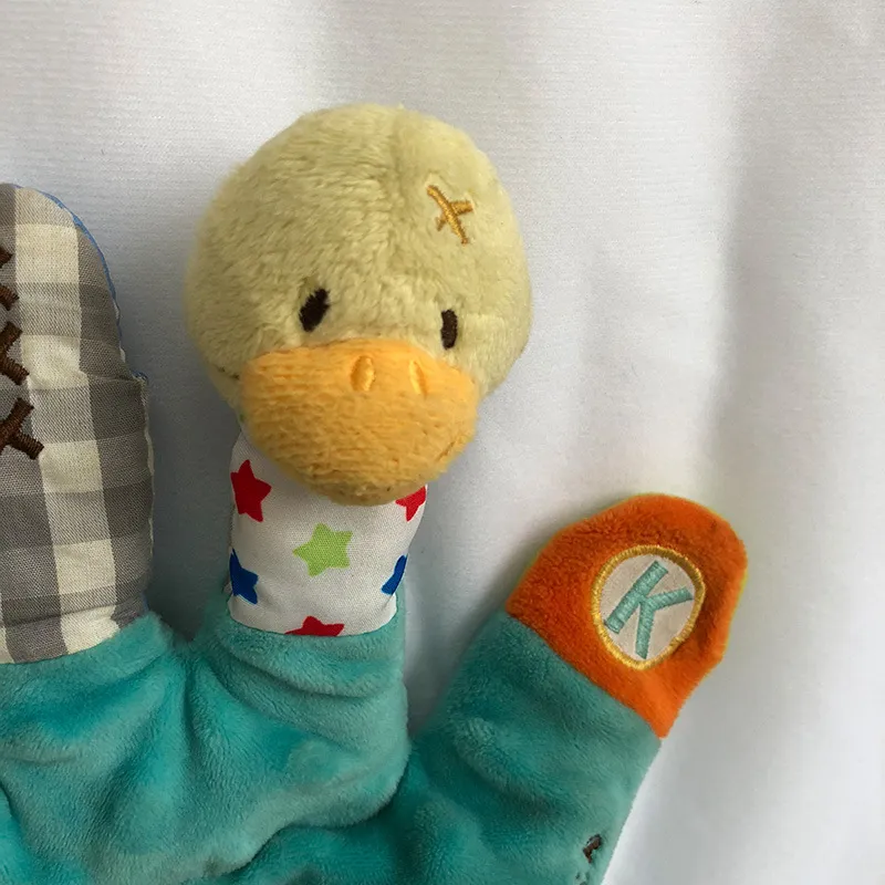 Children Early Education Mitten Tooth Glue to Accompany Children Health Plush Toys