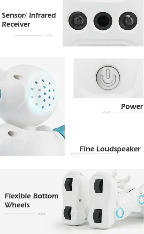 Children Electric Toy Remote Control Robot Gesture Sensing Dancing Robot Puzzle Educational Toy