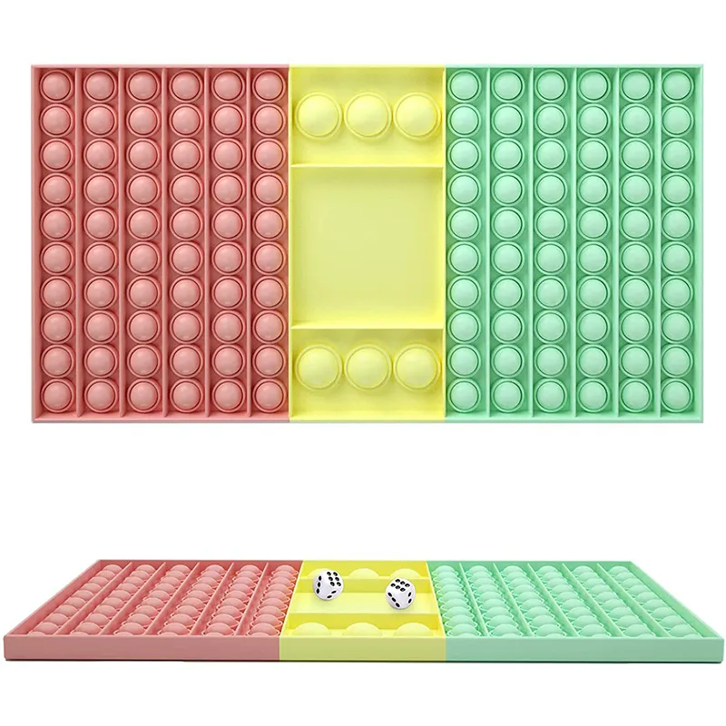 Children Finger Bubble Checkerboard Push Pop Sensory Fidget Toy