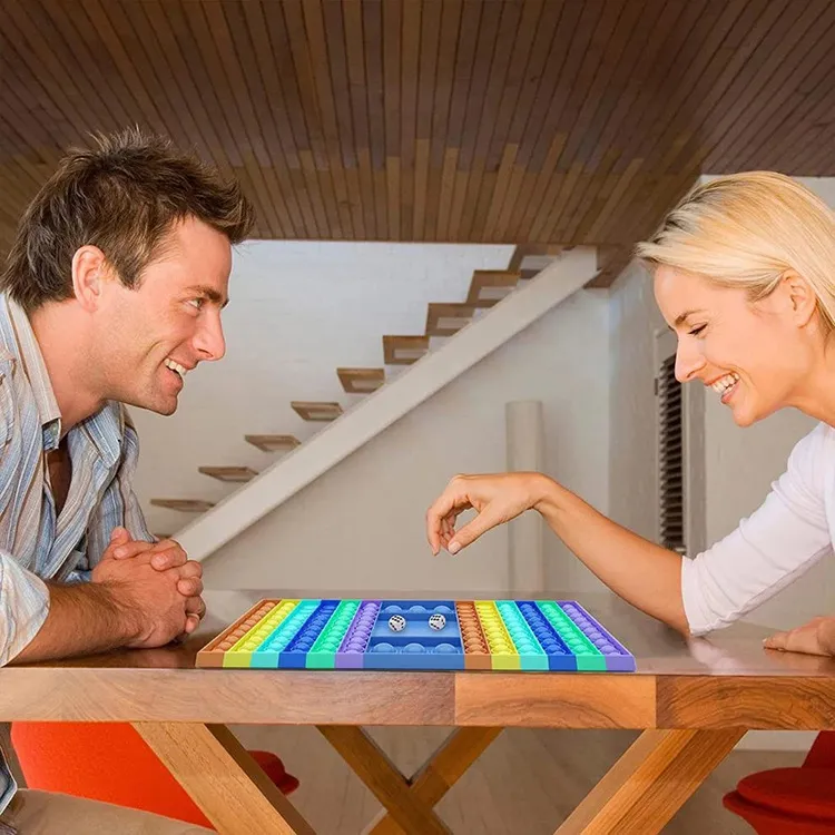 Children Finger Bubble Checkerboard Push Pop Sensory Fidget Toy