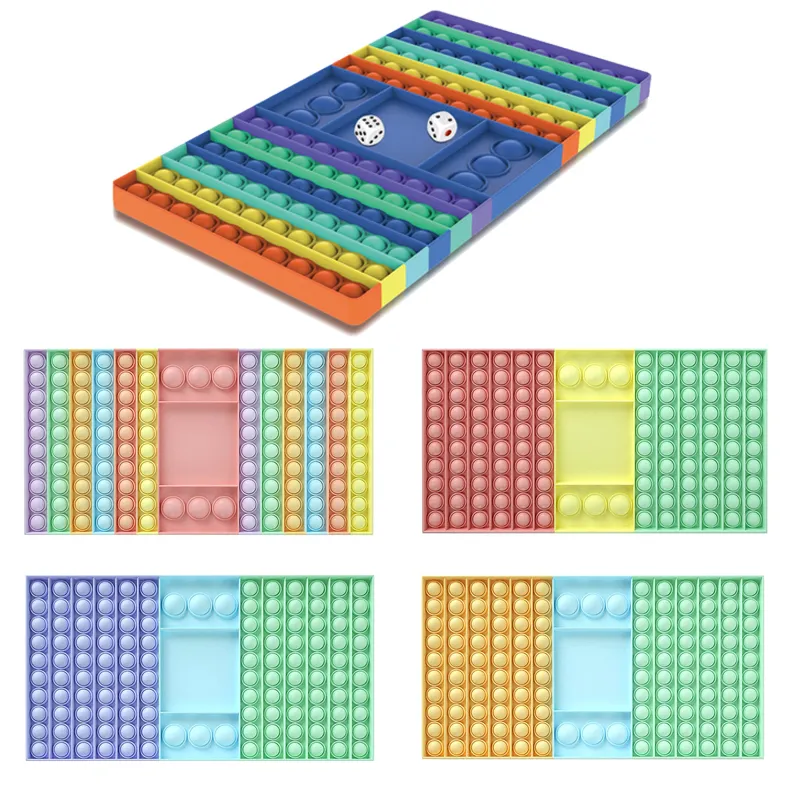 Children Finger Bubble Checkerboard Push Pop Sensory Fidget Toy