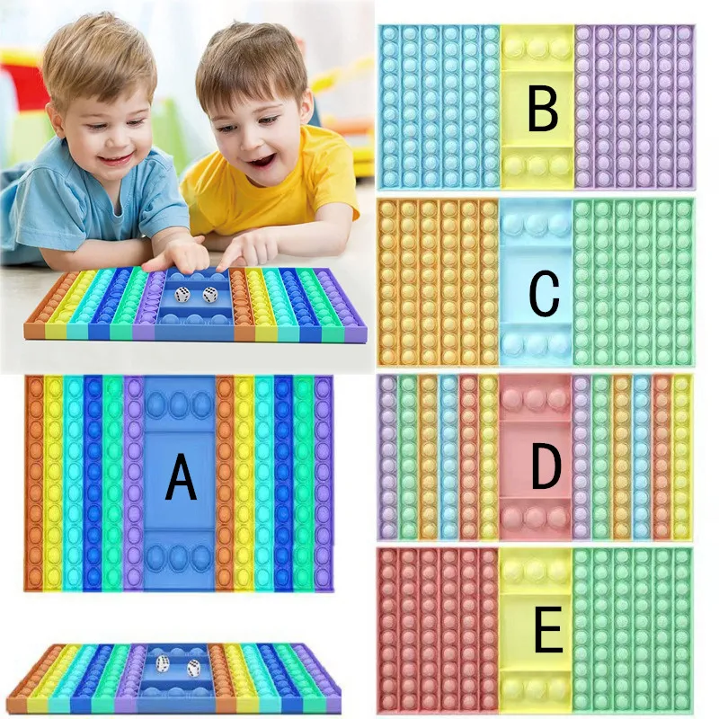 Children Finger Bubble Checkerboard Push Pop Sensory Fidget Toy