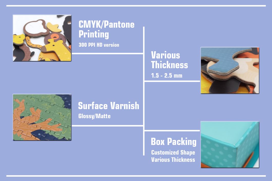 Children Toys Learning Toys Customized Printing Puzzle Game