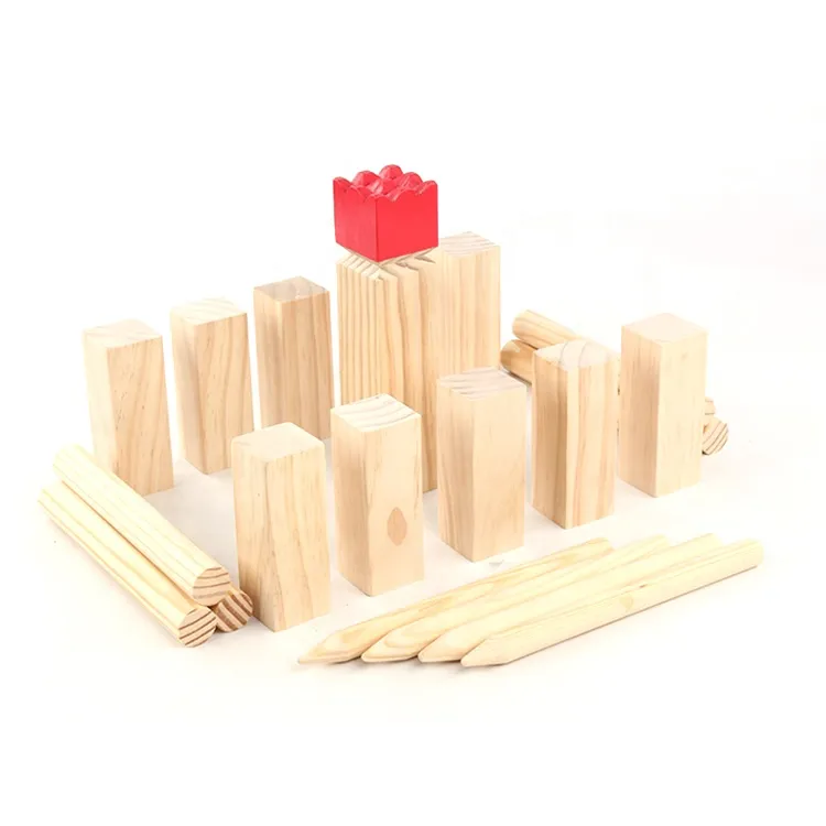 China Factory Sale DIY Childhood Enlightenmen Pine Cubes Wood Early Educational Toys