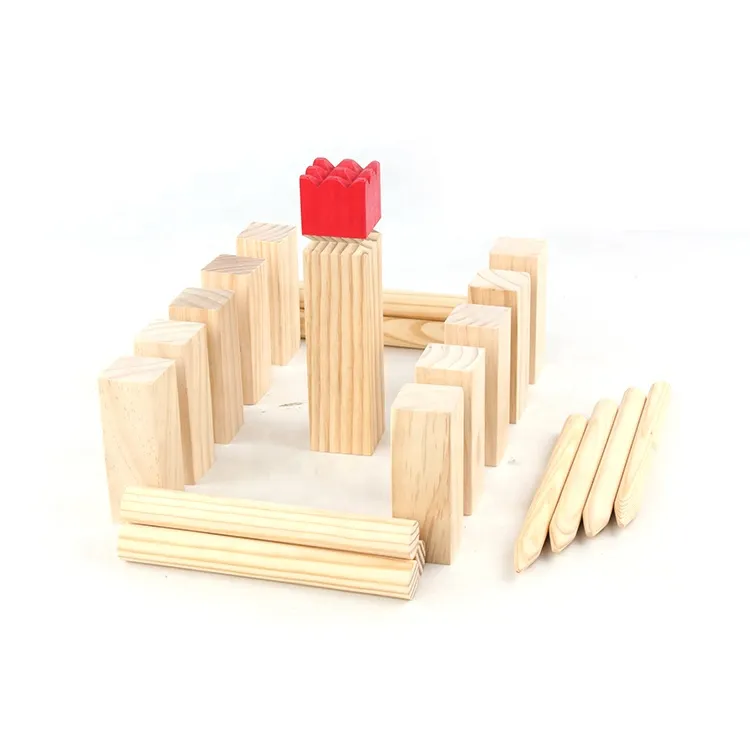 China Factory Sale DIY Childhood Enlightenmen Pine Cubes Wood Early Educational Toys