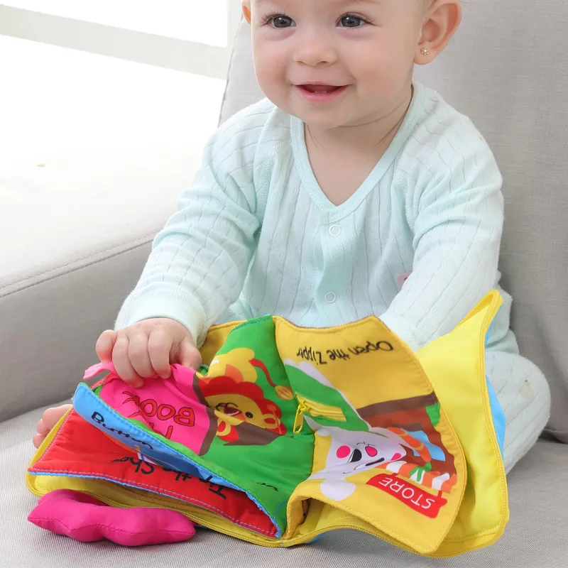 Cloth Baby Book Intelligence Development Educational Toy Soft Cloth Learning Cognize Books