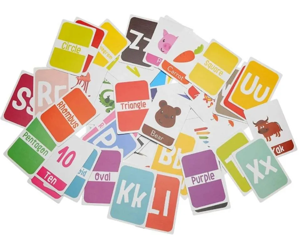 Custom Flash Learning Cards Educational Cards Alphabet Counting Matching Go Fish
