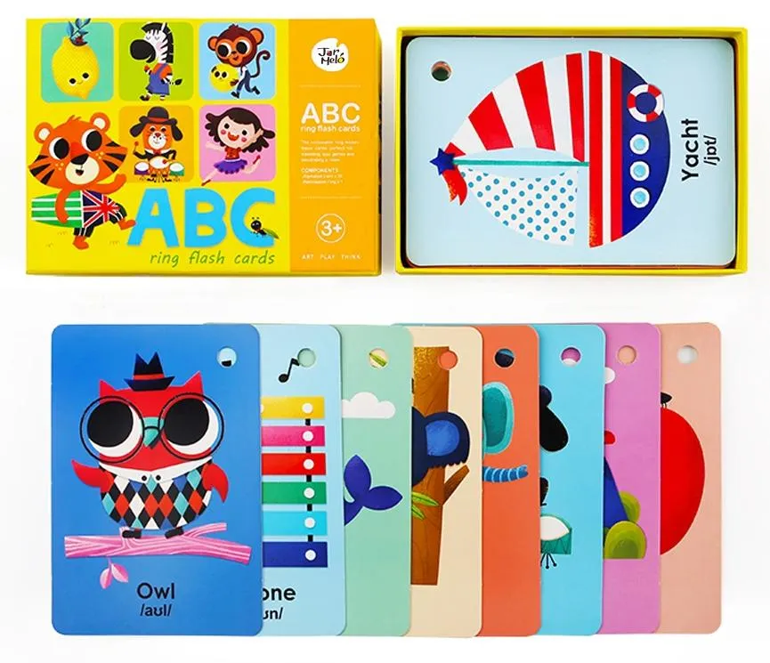Custom Flash Learning Cards Educational Cards Alphabet Counting Matching Go Fish