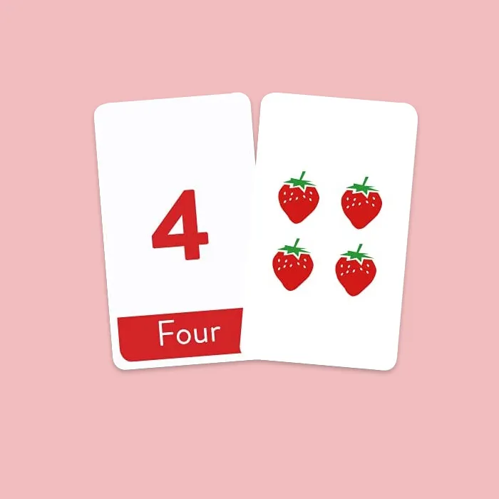 Custom Printing Alphabet Baby Early Educational Toy Children English Card Game Learning Multiplication Flash Cards for Kids