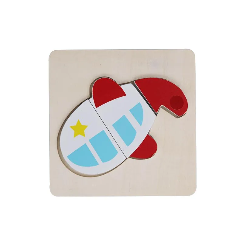 Custom Wooden Puzzle Children Educational Toys Montessori Blocks Puzzle