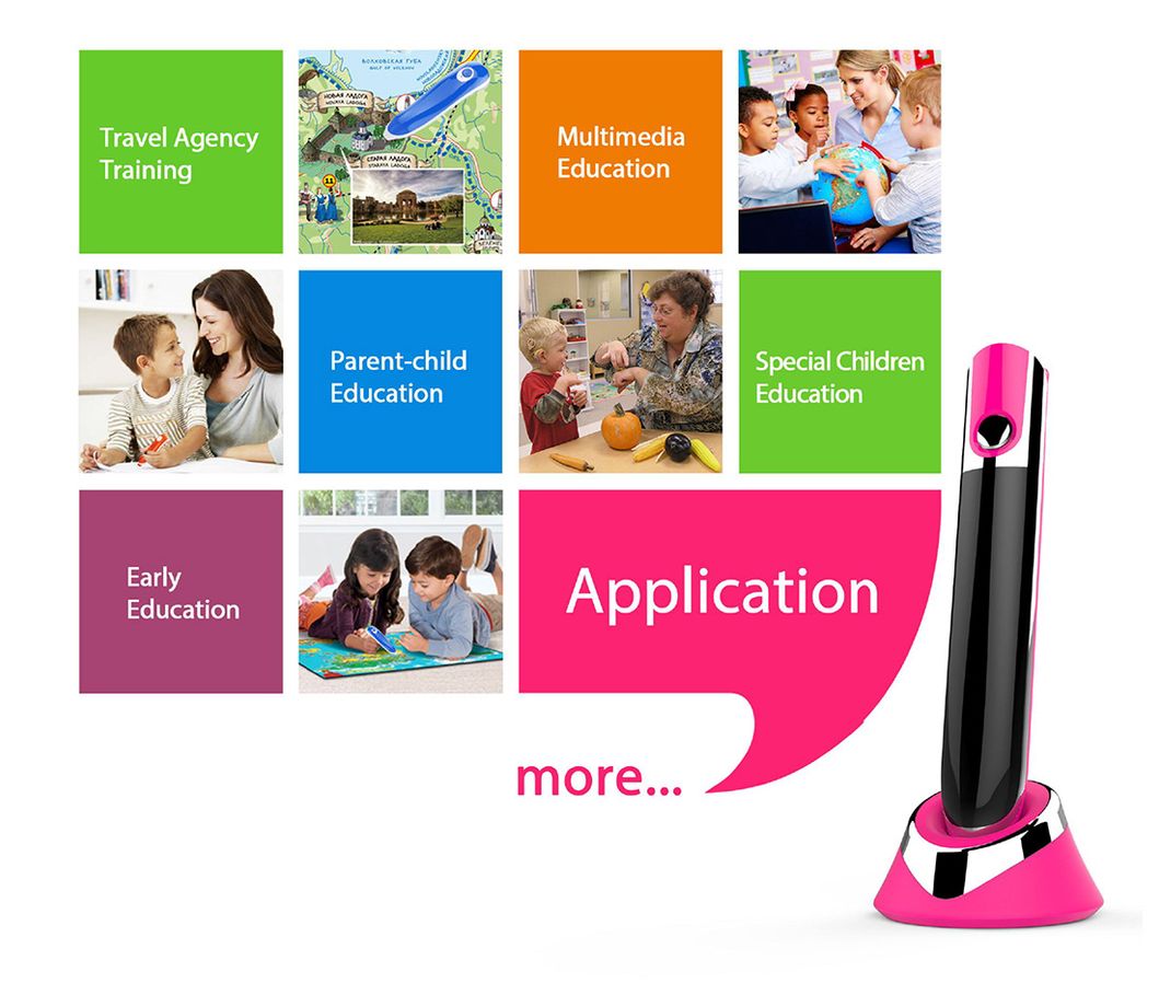 Cute Audio Oid Smart Reading Talking Digital Pen for Kids Learning and Read