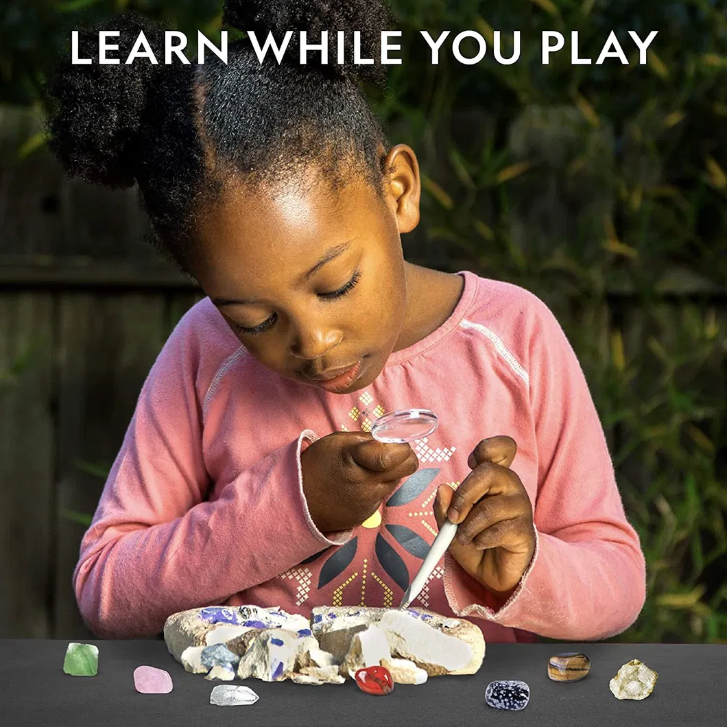 Dig up 15 Real Gems, Stem Science & Educational Toys Make Great Kids Activities Gemstone Dig Kit