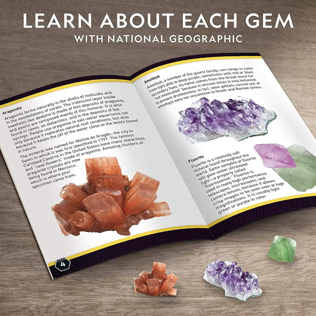 Dig up 15 Real Gems, Stem Science & Educational Toys Make Great Kids Activities Gemstone Dig Kit