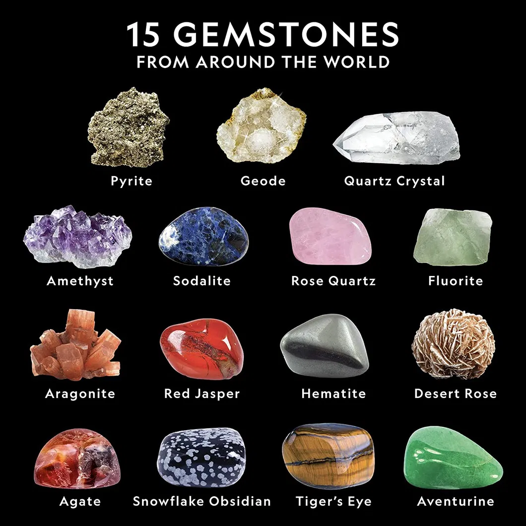 Dig up 15 Real Gems, Stem Science & Educational Toys Make Great Kids Activities Gemstone Dig Kit