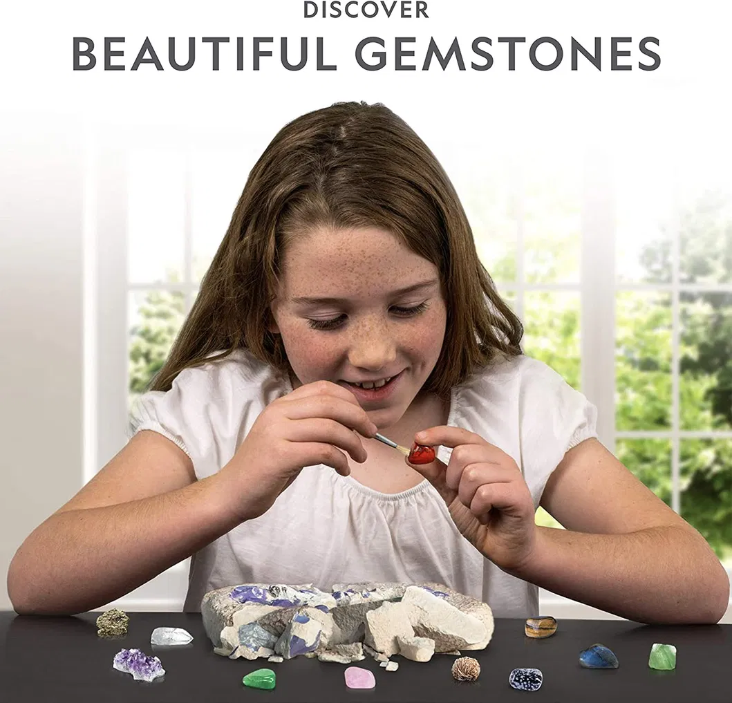 Dig up 15 Real Gems, Stem Science & Educational Toys Make Great Kids Activities Gemstone Dig Kit