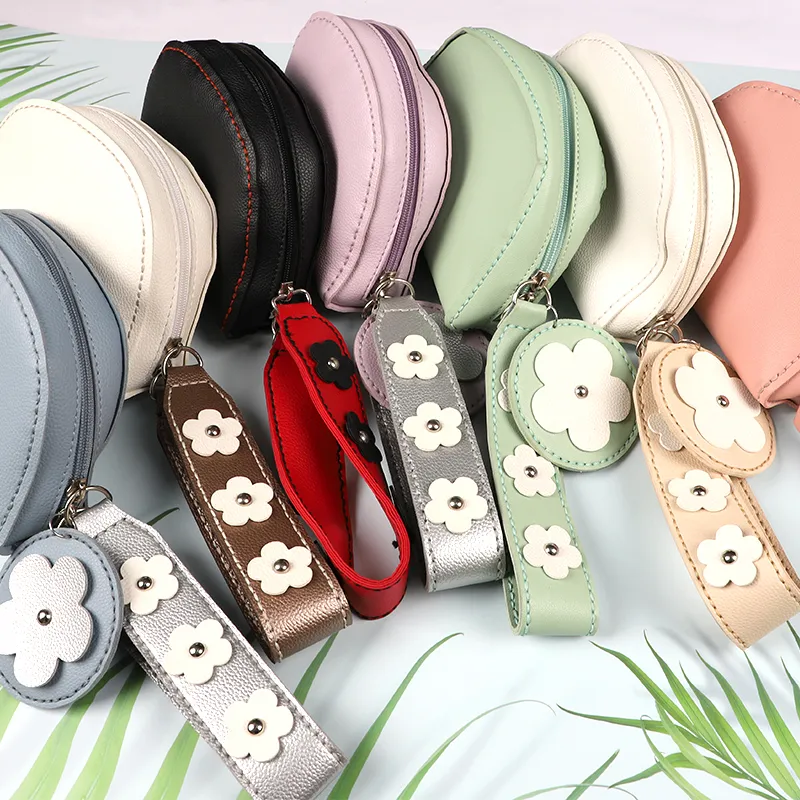 DIY PU Leather Sewing Craft Kit All Accessory Purse Coin Bag Handbag Mirror Bags Toys for Kids Girls Boys Adults Teens