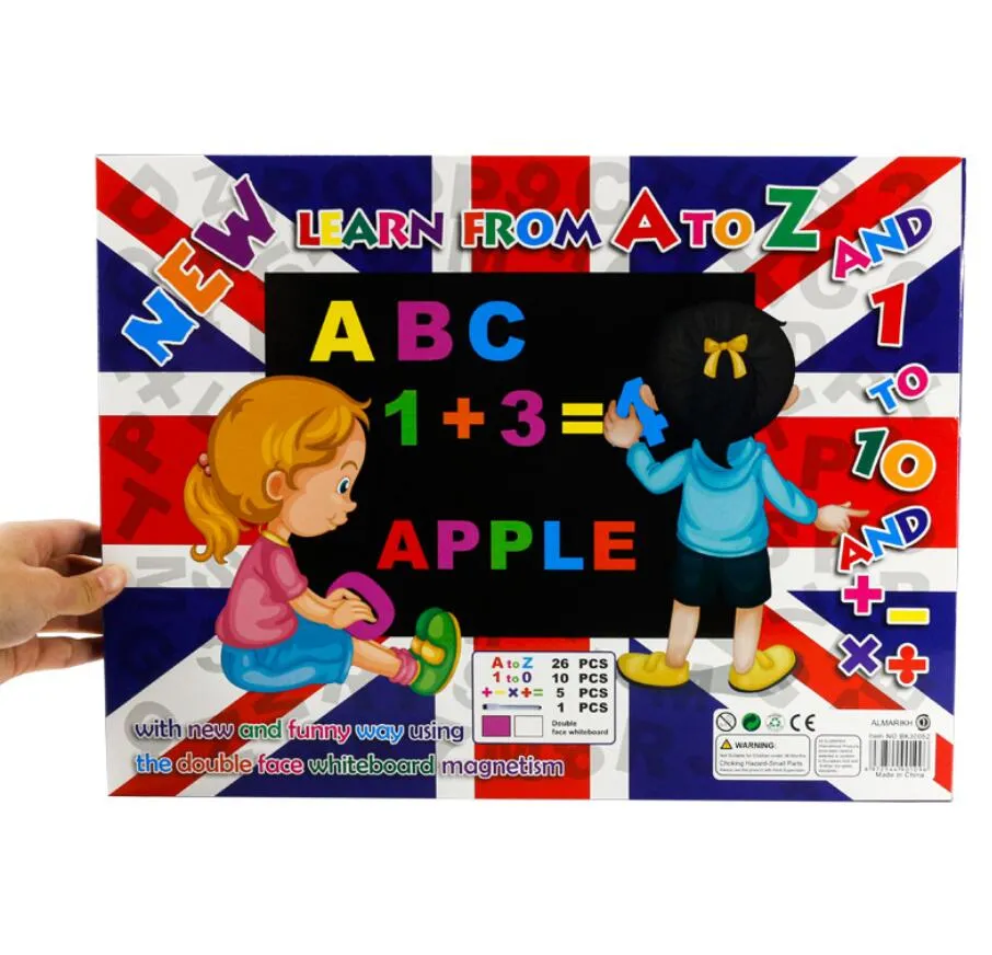 Double-Sided Learning Spelling Felt Letter Counting Whiteboard Kid′s Education Toys
