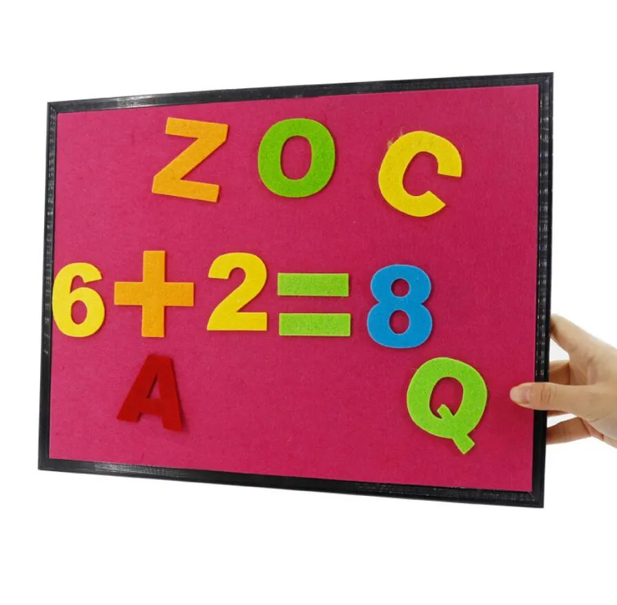 Double-Sided Learning Spelling Felt Letter Counting Whiteboard Kid′s Education Toys