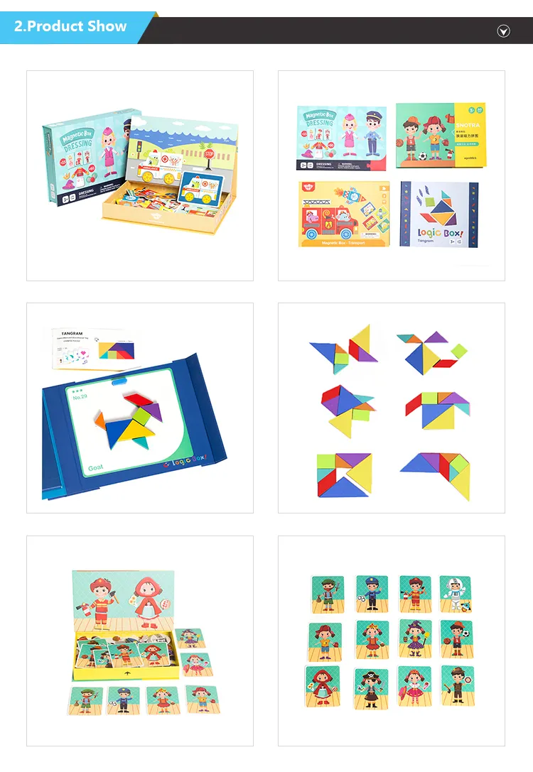 Early Educational 3D Magnetic Puzzle Toys Sticker Dress up Game for Kids